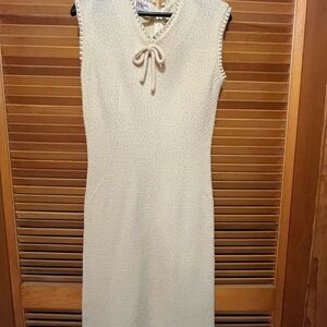 R&K Knits Pale Yellow Vintage Dress